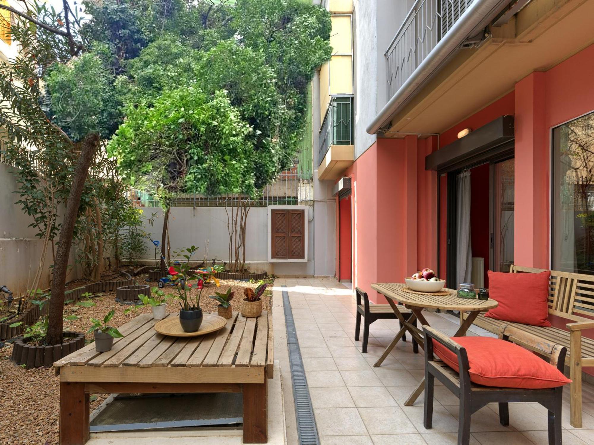 Koukaki Garden Escape Child Friendly Apartment Athens Exterior photo